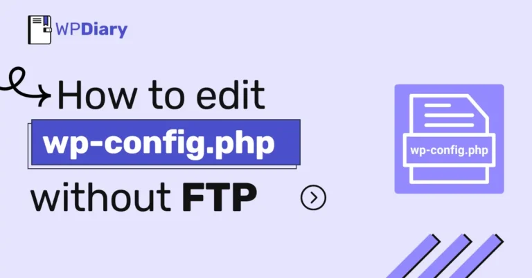 Edit wp-config Without FTP in WordPress