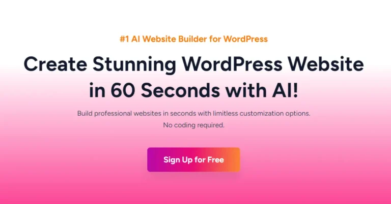 create a WordPress site in 60 seconds